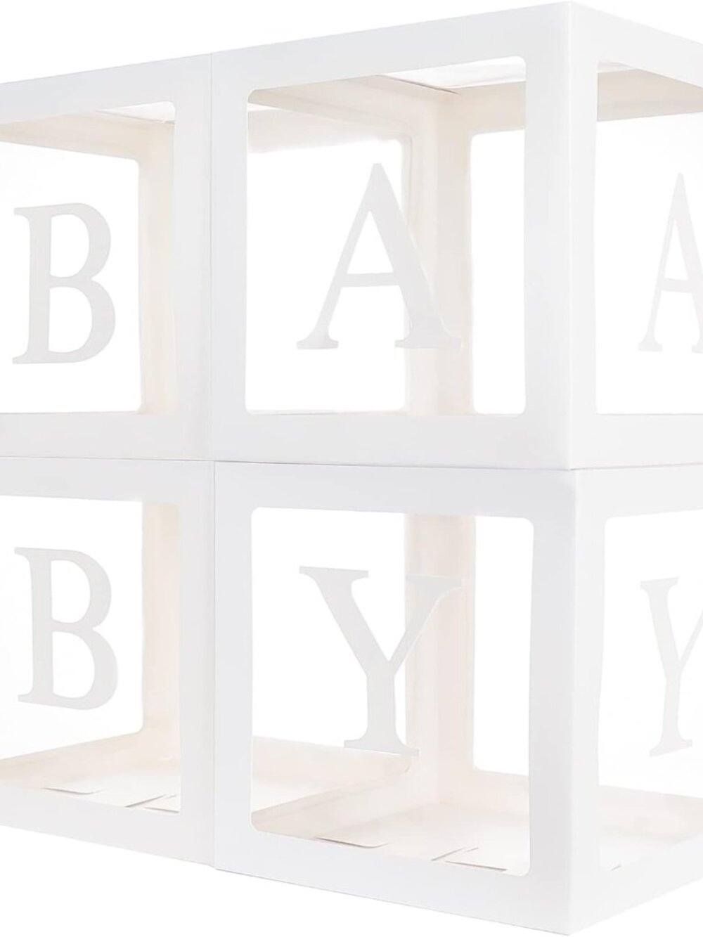 Baby Boxes with 12 Letters for Baby Shower, Baby Shower Decorations for Boy Or G